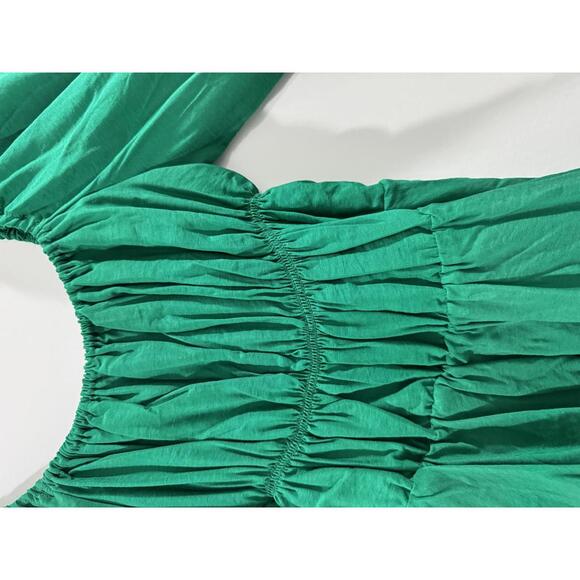 NWT Princess Polly Halton Green Long Sleeve Short Mini Dress- Size 6 - Picture 7 of 9
